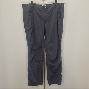 Marmot Mens Hiking Pants Nylon Charcoal 40x31